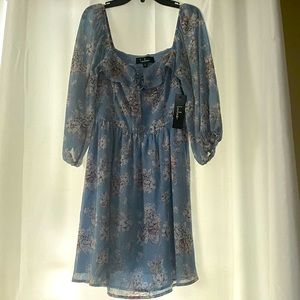 Light blue floral dress